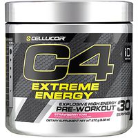 Cellucor C4 Extreme Energy Pre Workout Powder Energy Drink with Caffeine, Creatine, Nitric Oxide & Beta Alanine, Strawberry Kiwi, 30 Servings