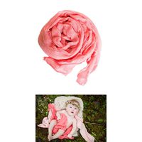 AMOS and SAWYER Cheesecloth Wrap, Hand Dyed, 36"x72" (Before Dying), Grade 50 Cheesecloth, Newborn Baby Layer Photography Prop (Coral)