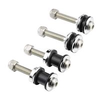 PBYMT Detachable Sissy Bar Backrest Docking Hardware Kit Compatible for Harley Sportster XL 883 1200 2004-2019