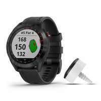 Garmin Approach S40 Bundle, Stylish GPS Golf Smartwatch, Includes Three CT10 Club Trackers, Black