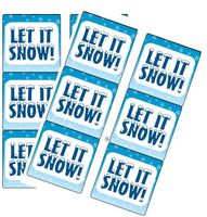 120ct Snowflakes Frozen Ice Let It Snow Stickers