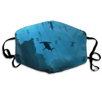 Hammerhead Sharks Dust Mask,Washable and Reusable Cleaning Gardening Outdoor Activities Warm Windproof Mask