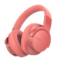 Mixcder E7 [Upgrade] Active Noise Cancelling Wireless Headphones, Bluetooth 5.0 Headphones Over Ear Headsets with Mic, Hi-Fi Deep Bass, Quick Charge, 30H Playtime for Travel Work TV Cellphone- Orange