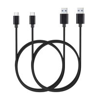 MaGeek (2-Pack)(3.3ft) USB Type C to USB 3.0 Cables for Galaxy S8, S8+, MacBook, Nintendo Switch, Sony XZ, LG V20 G5 G6, HTC 10 and More(Black)