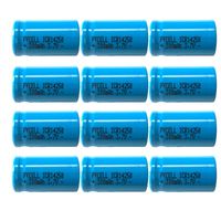 1/2AA 3.7 Volt 300 mAh ICR14250 Lithium Battery 12PC