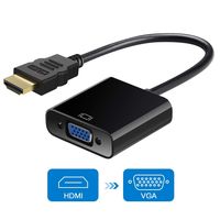 HDMI to VGA, 1080P HDTV HDMI to VGA Adapter Converter Male to Female with Audio and Micro USB Cable