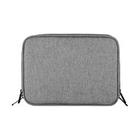 Double Layers Electronics Gadget Organizer by EXKOKORO, Travel Cord Storage Bag for USB Cable, Charging Cord, SD Card, HDD, USB Flash Drive, Power Bank(Gray)