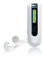 Philips SA2115/37 1 GB Flash Audio Player with FM Radio (White)