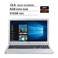 Samsung 2019 Premium Notebook 5 15.6 Inch FHD Laptop (AMD Ryzen 5 2500U up to 3.6GHz, AMD Radeon Vega 8, 8GB RAM, 512GB SSD, Bluetooth, HDMI, Windows 10)