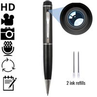 Spy Pen Portable Mini Hidden Camera 1080 HD Audio and Video Recorder USB Multi-Function Ink Pen by Tico-Tech