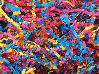 Fiesta Mix Crinkle Cut Paper Shred 10 lb Box ~ Spring-fill Shred - WRAPS-ZF10FI