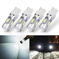 ANTLINE Extremely Bright 7443 7440 T20 7441 992 W21W 21-SMD 2835 Chipsets 1260 Lumens LED Bulb Replacement White for Car Backup Reverse Brake Tail Turn Signal Lights Bulbs DRL (Pack of 4)
