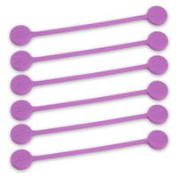 TwistieMag Strong Magnetic Twist Ties - The Lilacs in Bloom Collection - Lavender 6 Pack - Super Powerful Unique Solution for Cable Management, Hanging & Holding Stuff, Fidgeting, Or Just for Fun!