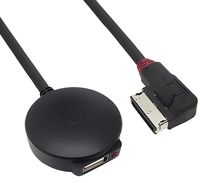 LECMARK USB Bluetooth Music Adapter 4.0 to MMI 3G AMI MDI Audio Cable for Bentley Volkswagen Audi A4 A8 Q5 Q7 S4 S5 Series, ONLY for MMI 3G NOT Fits for MMI 2G or MMI 3G Plus 3G+