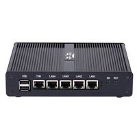 Firewall Micro Appliance VPN Router Network Security Industrial Mini PC with 4X Gigabit Intel LAN Ports J1900 2G RAM 32G SSD I5