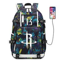 AUGYUESS Basketball Player Star Backpack School Bag Daypack Bookbag Shoulder Bag Laptop Bag