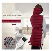 WE&ZHE Electric Heating Original Point Red Bean Bag/Shawl, Carbon Fiber Fever Physical Therapy Heat Waist Back Cervical Spine - Relieve Fatigue Pain, Improve Cold Constitution, Dark red, 2#