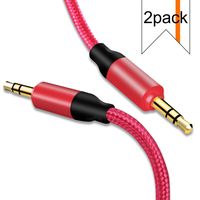EVISTR Audio AUX Cable - 4FT 2Pack 3.5mm Male to Male Stereo Auxiliary Cord Lossless Gold Plated Jack for Headphones, MP3 Player, Speaker, Cell Phones, Home Car Sound System, Any 3.5mm Aux Port