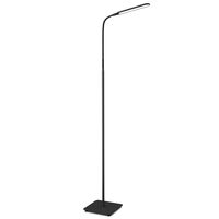 TaoTronics LED Floor Lamp, Modern Standing Light 4 Brightness Levels & 4 Colors Dimmable Adjustable Gooseneck Task Lighting for Bedroom Reading Piano Room Black