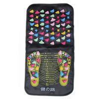HEALLILY Foot Massage Mat Reflexology Walk Stone Acupressure Mat