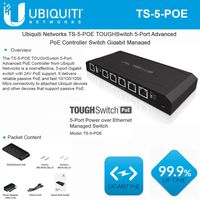 TOUGHSwitch 5-Port TS-5-POE Advanced Controller Managed Switch PoE and Gigabit