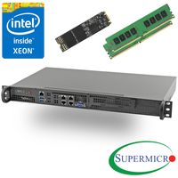 Supermicro 5018D-FN4T Xeon D 8-Core Front 1U Rackmount,Dual 10GbE w/ 32GB, 512G M.2 SSD
