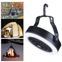856store Fans Cooling Portable Fan Light USB Rechargeable Outdoor Camping Hanging Tent Lamp Lantern