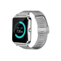 Aoile Bluetooth Smart Watch GSM SIM Phone Mate Z60 Stainless Steel for iOS Android Silver