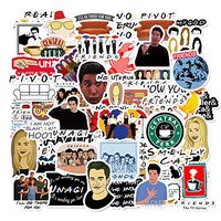 Ratgoo 50 Pcs Waterproof Vinyl Stickers of TV Show The Friends to Teens Kids Men Adult Gift for Laptop Water Bottle Computer MacBook Phone Case Hydro Flask Car Bumper Refrigerator Wall Desk Ceiling