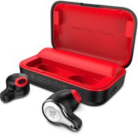 MIFO O2 Bluetooth 5.0 Wireless Headset with Charging Box,IPX5 Waterproof Stereo Headset Half Ear Into The Built-in Microphone Headset Advanced Sound with Deep Bass Movement (Black)