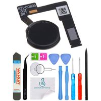 OmniRepairs Home Button Flex Cable Replacement with Rubber Gasket for iPad Pro (10.5) Models A1701 and A1709 with Repair Toolkit (Black/Gray)