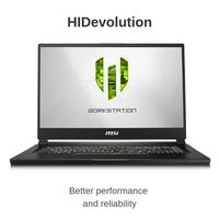 HIDevolution MSI WS65 9TM-1079 15.6" 4K UHD 60Hz | 2.3 GHz i9-9880H, RTX 5000, 64GB 2666MHz RAM, 4TB PCIe SSD | Authorized Performance Upgrades & 3-Year Warranty