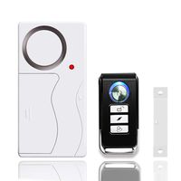 NineLeaf Wireless Door Alarm with Remote, Anti-Theft Window Alarms, Contact Sensor Alarm, Pool Door Alarm, Entry Chime,Apartment Alarm,Fridge Door Open Alarm for Kid Safety(Pack of 1)
