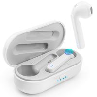 Wireless Earbuds, Goojodoq Bluetooth 5.0 Earbuds-Wireless Earphones with Smart Touch, Dual-Mic, Auto-Pair, 3D Stereo, Sweatproof Mini Sports Earbuds Compatible with Hi-Fi Sound for Android and iPhone