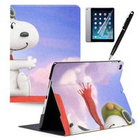 LJX iPad 7th Generation 10.2" 2019 Case Snoopy Cute Cartoon Cover PU Leather Stand Protection Smart Auto Sleep/Wake Shell Compatible for Apple iPad 10.2 inch 2019#S