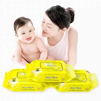 Wet Wipe Tissue Clean Hand Health Care WaterWipes Towels Protection Travel Size Unscented Baby Wipes, Alcohol Free, Sterilization and Disinfection, 30 Wipes/Pack
