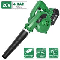 K I M O. Cordless Leaf Blower - 20V 4.0 Ah Lithium Battery Powered Lightweight, Compact 2 in 1 Sweeper & Vacuum for Clearing Dust, Leaf & Snow, Car Vacuum, Patio/Deck/Garden Cleaning, Garage Dusting