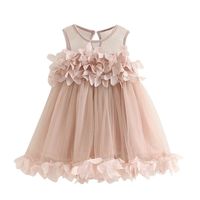 WuyiMC Princess Dress, Toddler Baby Girls Lace Sleeveless Tulle Summer Vest Dresses (Pink, 2-3 Toddlers)