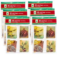 Paper Magic Set of 96 Assorted Small Tags with Strings Ties 4 Unique Styles Bulk Set Mini Enclosure Cards