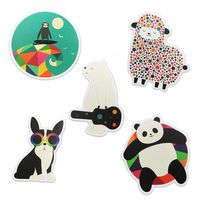 Trendy Animal Vinyl Laptop and Water Bottle Decal Sticker Pack for Girls