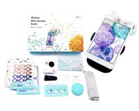 uHandy Mobile Microscope Duet: STEM Kits for Professionals & Kids | Portable High-Mag Lens up to 400x | Auto-Focusing on Sample | Reusable Sample Cap & Sampling Stickers | for Mobile & Tablet