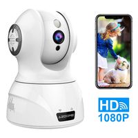 Security Camera WiFi IP Camera-AZDOME Indoor Security Surveillance with Motion Detection 2-Way Audio Pan/Tilt/Zoom Supports,Night Vision for Baby/Elder/Pet Monitor,Compatible with Alexa