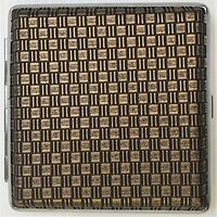 Eclipse Woven Design Crushproof Cigarette Case Wallet, Holds 20 King Size Cigarettes
