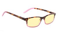 Blue Light Blocking Computer Reading Glasses with Yellow Tinted Lens for Women（Purple, 1.50）