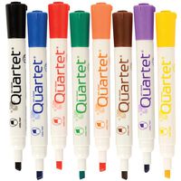Quartet Dry Erase Markers, Chisel Point, Low Odor, Assorted Colors, 8-Pack (79908A)