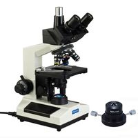 OMAX 40X-1600X Darkfield Trinocular Compound Biological Microscope with Replaceable LED Light