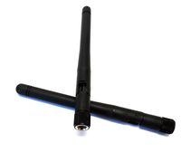 New (2) J77RY Genuine Dell Optiplex 7010 Inspiron 620 620s PCIe Wireless Card 4-1/4" Bend Flex Pole Antenna Kit w/ 2 Antennas Desktop Wireless Accessory DW1502 Assembly JS180-100-0395 Dual Antennas