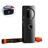 Personal Alarm with LED Light,CamRom 125dB SOS Emergency Self Defense Safety Loud Alarm Personal Security Alarms for Women/Kids/Girls/Elderly (Battery Included/Black)