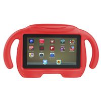 Gallity Kids Toy Shockproof EVA Handle Stand Case Cover For Amazon Kindle Fire HD 7 2015 (Red)