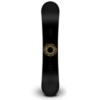 Simple Mandala Snowboard Sticker All Weather 6" Vinyl Decal - [Metallic Gold]
